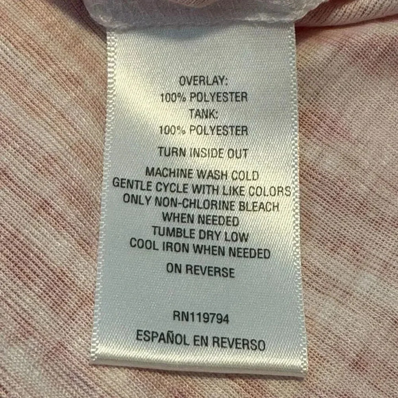 JM Collection Women's Small Sheer Red Poncho Top Abstract Blouse Spring - Picture 6 of 6